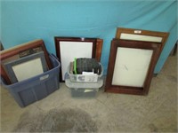 Assortment of Picture frames, CDs