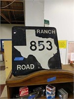 Metal Road Sign From Texas