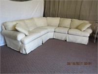 3 piece sectional with toss cushions 8'6" X 8'6"
