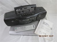 Sony dvd/vhs player and Sony am/fm/cassette player