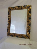 Carved framed mirror 26.5 X 34.5"