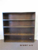 4 section open bookcase 3/4 48.5 X 12.25 X 48"H