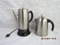 Cuisinart electric percolator and a stove top