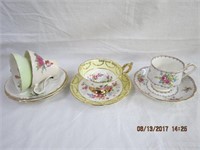 Royal Albert and Regency cups and saucers,