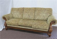 2 piece sofa set upholstered wood front