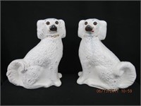 Pair of Staffordshire dogs 10 X 13"H