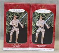 Lot of 2 1997 Handcrafted Halmark Luke Skywalker