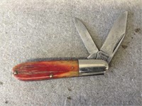 ca. 1950 - 60 Robeson Red Stag Handle Barlow Knife