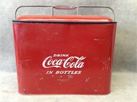 ca. 1950 Coca Cola Coke Metal Picnic Cooler