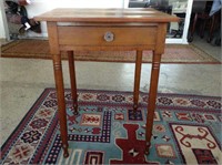 Antique One-Drawer Pegged Board Wash Stand