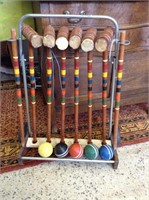 Vintage  ca. 1950 - 1960 Croquet Set