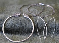 Sterling Silver Jewelry - Bracelets & Earrings