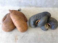 2 Pairs of Vintage Boxing Gloves - 1 Child's