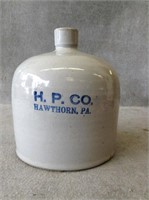 Early H.P. Co. Hawthorn, PA Stoneware Whiskey Jug