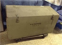 Vintage US Navy Shipping Trunk