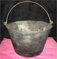 Large Black Bucket, may have been a Copper Bucket