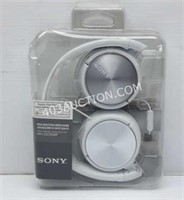 Sony White Stereo Headphones $40 NEW!!!