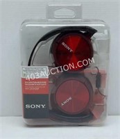 Sony Red Stereo Headphones $40 NEW!!!
