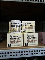 (6) proud military dad coffee mugs, new