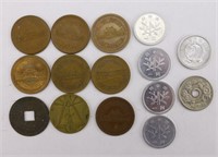 15pc Assorted Asian Coins