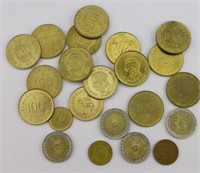 21pc Argentina Peso Coins + 1 Ecuador Peso