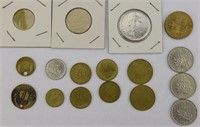 17pc 1960-1980 French Franc Coins