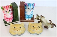 Cat Bookends & Figurines