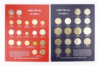 35pc FAO Food for All Foreign Coin Collection 1&2