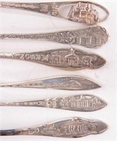 (6) Sterling Tourist Attraction Souvenir Spoons