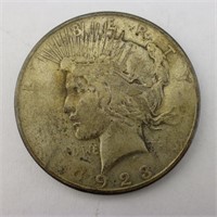 1923 P U.S. Peace Silver $1 Dollar Coin