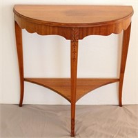 Art Deco Half Moon Console Table