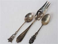 (2) Sterling Silver Spoons & (1) Sterling Silver