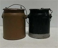 two Lead shot containers
