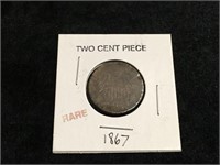 1867 Two Cent Piece - Rare