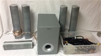 Quest Surround Sound Speaker System, 5 Speakers,