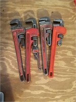 5 Heavy Duty Pipe Wrenches