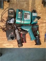 Assorted electric hand tools