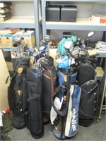 Massive Lot of Golf Clubs w/ Bags - Ping &