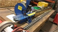 Braided hose cut off saw with table