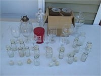 Large Glass Bottle Lot - Unused Candy Jars,