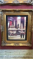 Large WWII German Repro Print in Frame