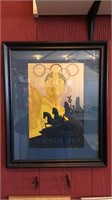 2 Repro1936 Berlin Olympic Prints with Frames