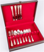 Gorham Sterling Silver Flatware Old French & Chest