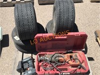 Pallet-  4Tires, Drill, Sawsall