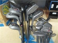 Large Lot of Assorted Right Hand Golf Club Irons