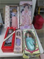 Porcelain Doll Lot in Boxes