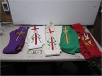 Lot of Vintage Religious/Pastoral Church Sashes