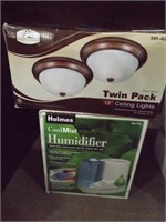 ONE(1) 13" CEILING LIGHT & HUMIDIFIER
