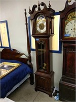 Mahogany broken Arch top Grandfather's Clock