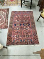 Vintage Oriental Rug 60 Inches By 39 Inches